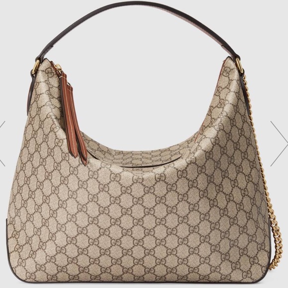 Gucci Handbags - Gucci GG Supreme large hobo brown